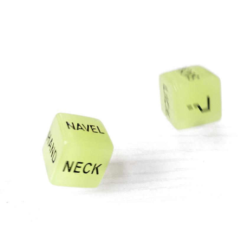 2PCS Luminous Sex Dice Toys Adult Couple Lovers Games Aid Glow in Dark Sextoy Funny Sexy Party Girlfriend Christmas Sexual Gift