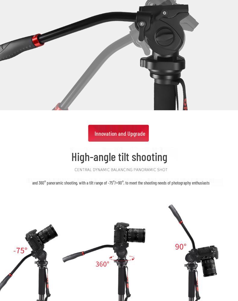 Yang JY0619 Carbon Fiber Monopod for DSLR Cameras - 8 Section, 2nd Gen Professional Stabilizer