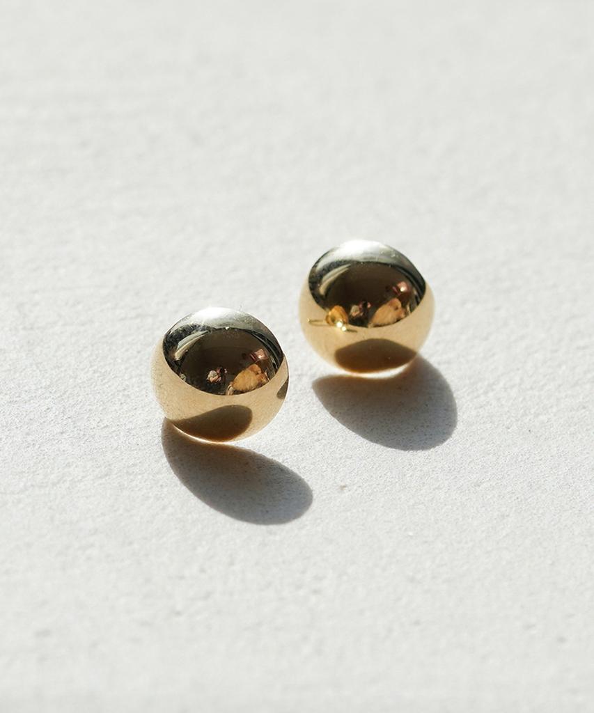 Alleun 10K 14K Ball Teardrop Gold Earrings Daily Bold