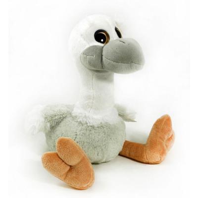 25cm šedo-bílá sedící emu