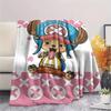 1 Stück One Piece Tony Tony Chopper Gemusterte Flanelldecke Geeignet für Alle Jahreszeiten Für Heimdekoration Wärme Und Komfort Geschenke Feiertagsgeschenk