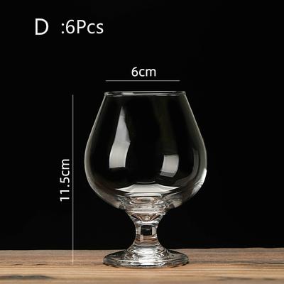 Cognac Brandy GlassTransparent High Capacity Goblet Red Wine Glass Scented Cup Suit Whisky Vodka Bar Restaurant Drinking Vessel