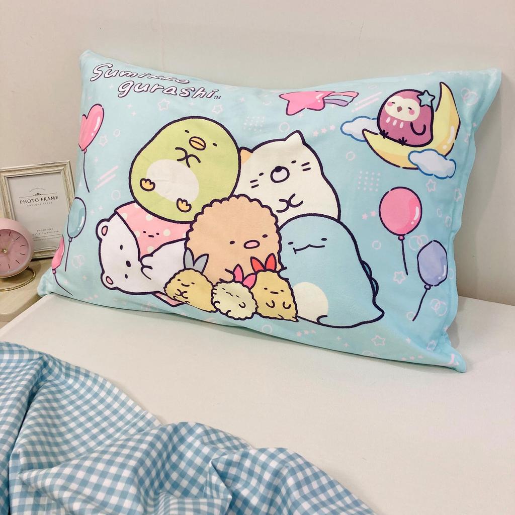 MORIPiLO Sumikko Gurashi Soft Microfiber Character Pillow Cover 43x63cm Cute Elegant Design Smooth