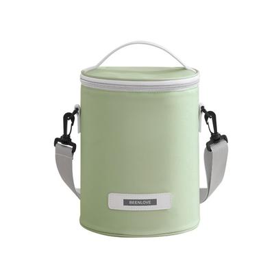 With Thickened Aluminum Foil Cylinder Lunch Bag Waterproof Handheld Office Lunch Tote Large Capacity Insulated