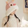 NHZHIW Year of the Dragon Warm Ear Flap Hat with Dragon Horns