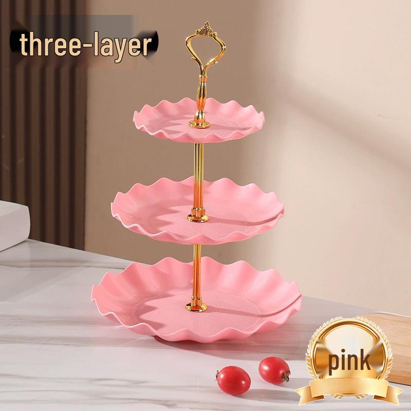 Mehrschichtige Luxus-Obst- und Snackplatte für das Wohnzimmer