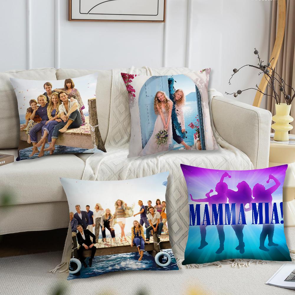 Mamma Mia! Classic TV Family Gatherings Pillow Case Sofa Living Room Bedroom Headboard Backrest Cushion Square Cushion Nap Time