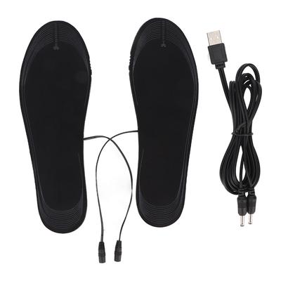 Heated Insoles USB Rechargeable Women Men Eletric Foot Warmer Washable DIY Cut for Outdoor Hunting