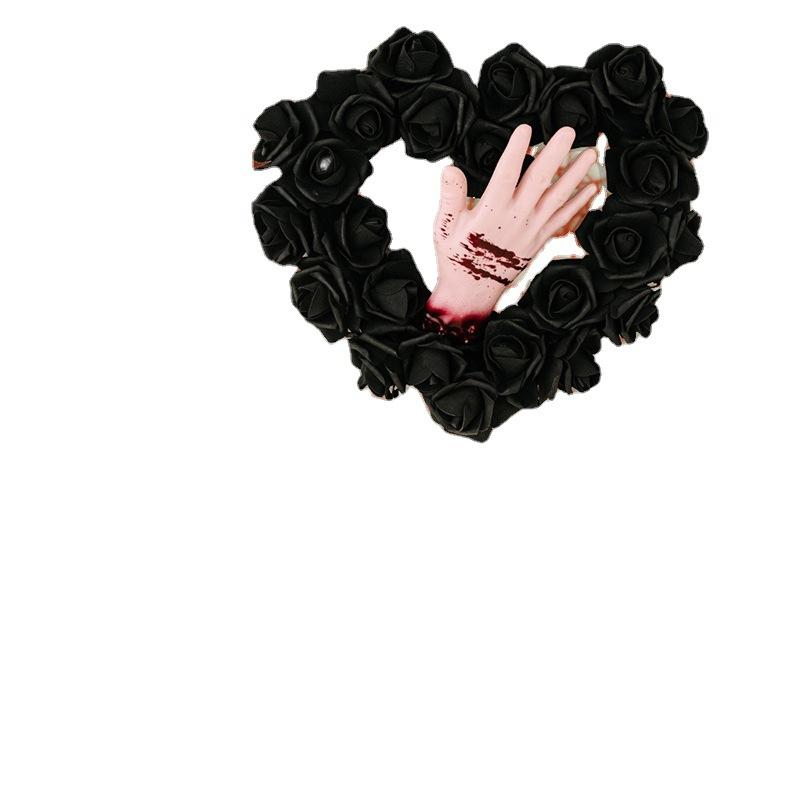 

Хэллоуин Кровавые руки, Венок из виноградной лозы, Украшение для вечеринки ужасов, Подвеска на дверь, Украшение окна, Подвеска для праздничной атмосферы Pack of 1 чёрный