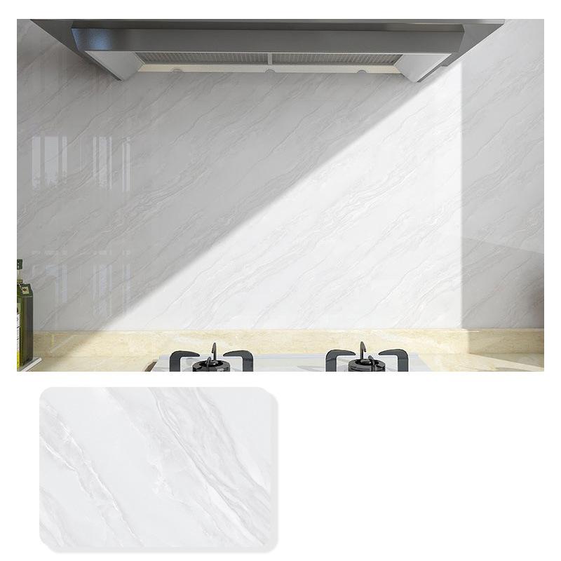 Imitation Marble Thickend Self-adhesive Kitchen Cooktop Protective Film Marble Desktop Film High Temperature Oil Resistant Sticker
