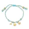 Fashion Handmade Jewelry Rope Braided Starfish Shell Fish Drop Bracelet Bangle Oceanic Summer Daily Wear Jewelry