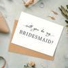 1pc Enchanting Bridesmaid Proposal Card - Heartfelt Invitation & Timeless Memento For Weddings Or Engagements - A Thoughtfully Designed Keepsake