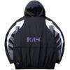 Anta Basketball-Serie Gespleißte Kapuzen-Reißverschluss-Logo Langarm Lockerer Windbreaker Unisex Oberbekleidung Schwarz 172441603N-3