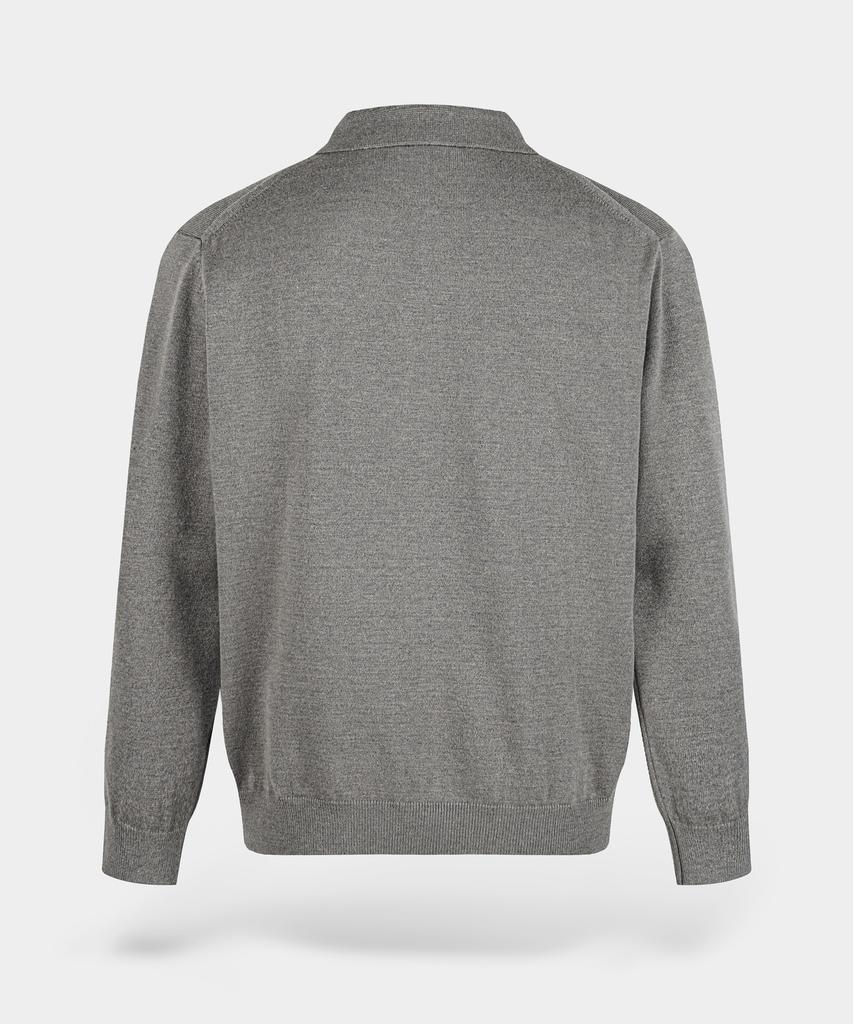 BIRBANTE Soft Washable Collared Knit - Melange Beige