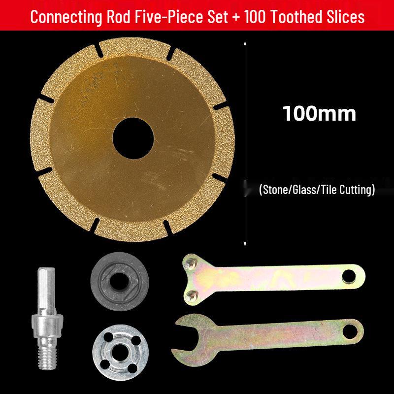 Angle Grinder Adapter Kit for Electric Drills: Saw Blade, Cutting Disc & Polishing Accessories