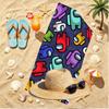 Among Us Print Beach Towel, Versatile Lightweight Absorbent Beach Towel for Pool Surf Yoga Bathroom, Perfect Birthday Holiday Gift