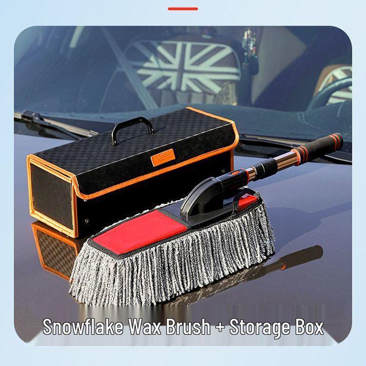 Dual-Use Wet & Dry Car Wash Mop and Dust Brush