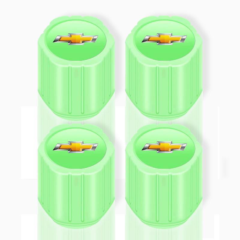 Luminous Car Tire Valve Caps Fluorescent Motorcycle Wheel Tyre for Chevrolet Malibu XL Equinox Auto Door Entry Pedal Guards Accessories