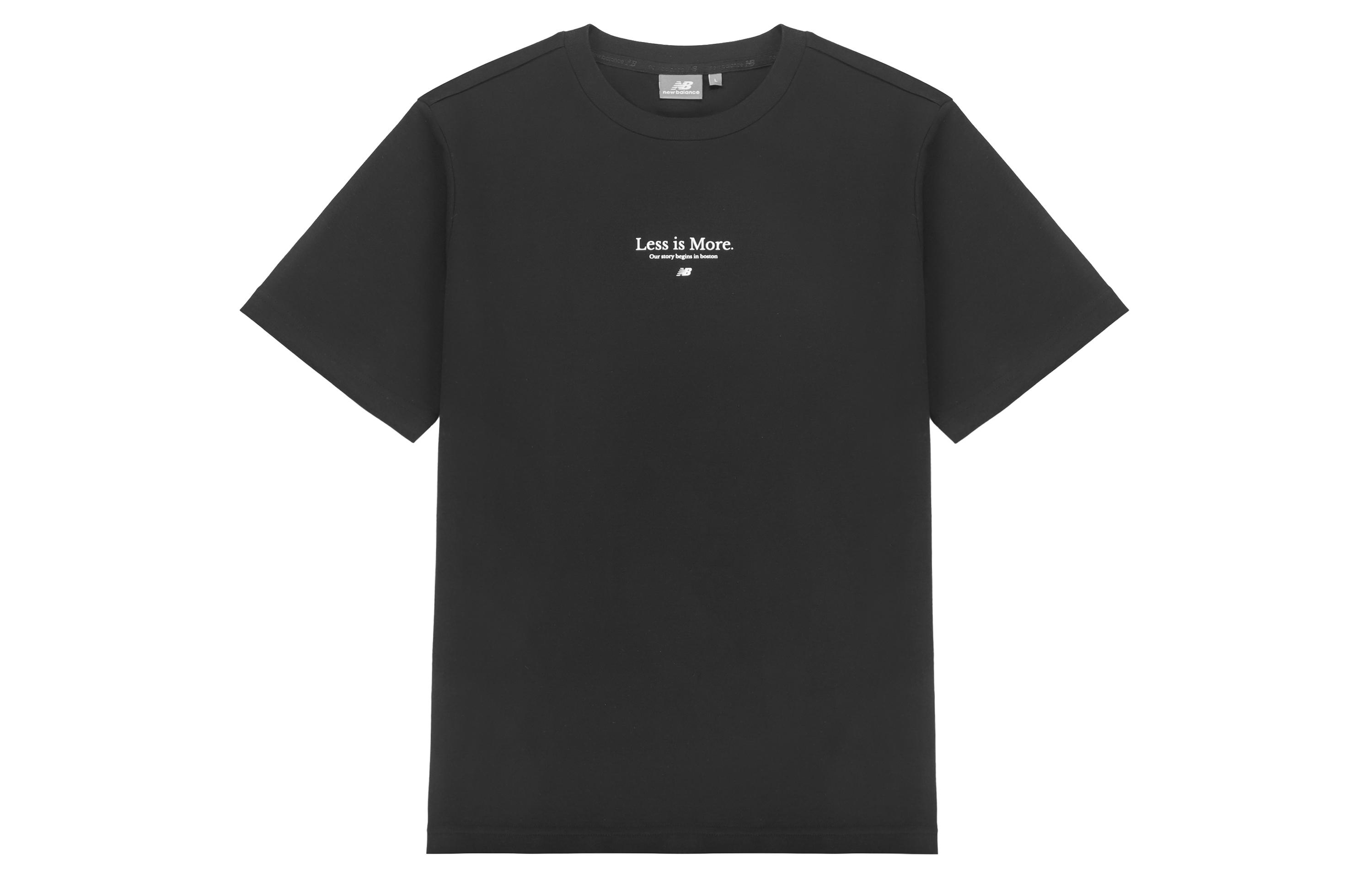 New Balance T Shirts Unisex Crew Neck Moderate Straight Fit 5EC23033-BK M