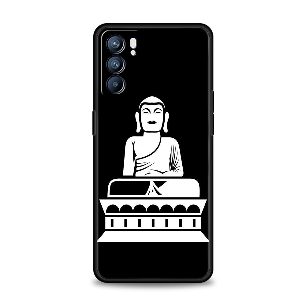 Mandala Chakra Gautama Buddha Handyhülle Für Oppo Find X5 A54 A53 A52 A9 2020 A15 A95 A16 A76 A12 Reno7 SE Reno6 Pro 5G Hülle
