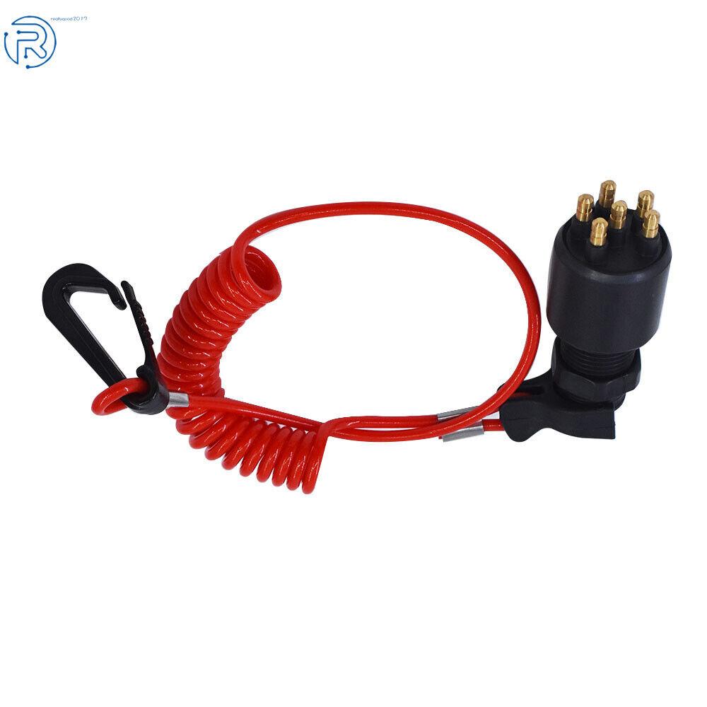 For Evinrude Johnson 175974 Ignition Key Switch W/ Safety Lanyard 5005801