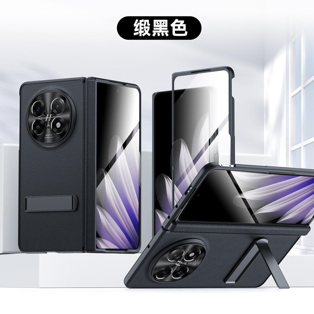 All-inclusive Case For Oppo Find N5 Lightweight Slim Genuine Leather Metal Bracket Hinge Screen Protector Full Protection Cover