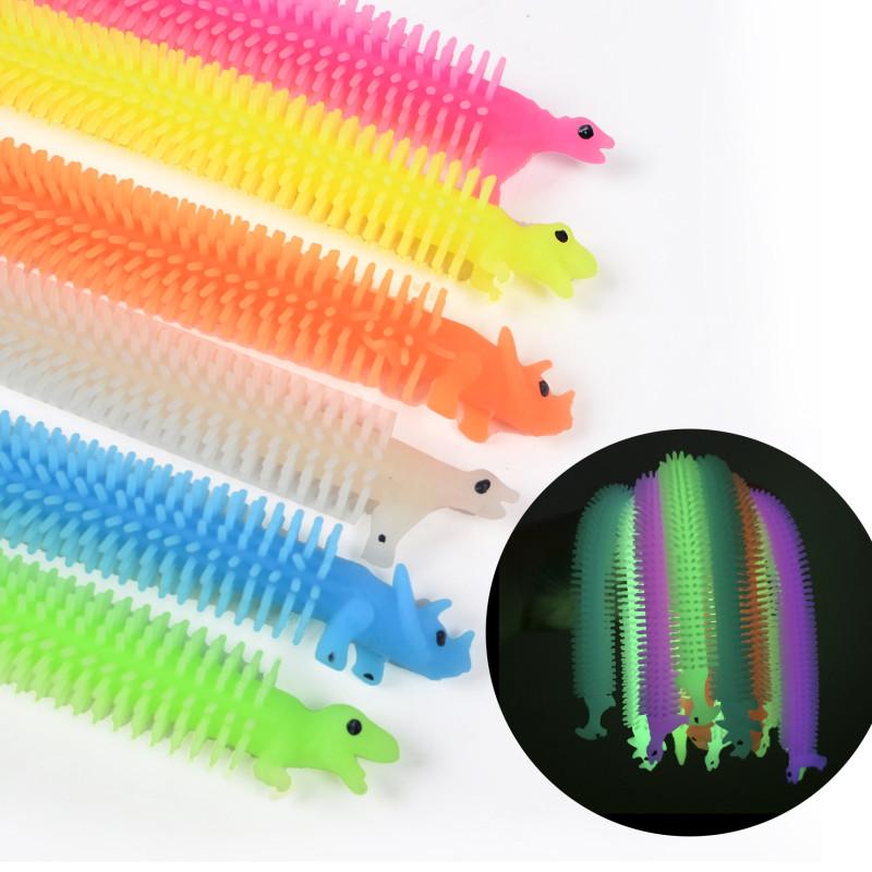 Fidget Stretchy Strings Toys Anti Anxiety Luminous Sensory Unicorn Noodles Stress Relief Toys For Boys and Girls