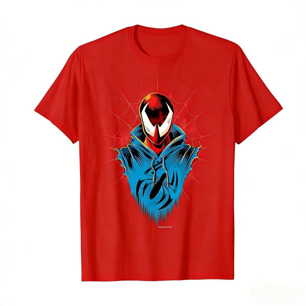 2026 new New design Venom comic style highquality printed Unisexs and Womens pure cotton shortsleeved casual Tshirt