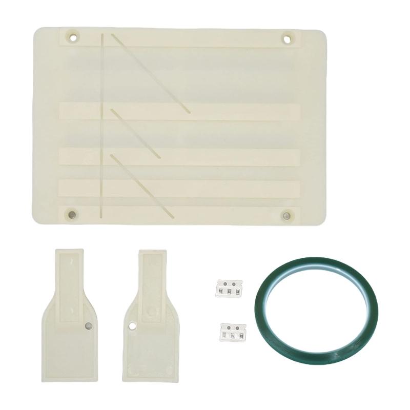 Set di giunzione per nastro 1/4 10 pollici, Blocco di giunzione per nastro a bobina aperta per kit di giunzione audio a bobina aperta 1/2 e 1/4 Nastro di giunzione
