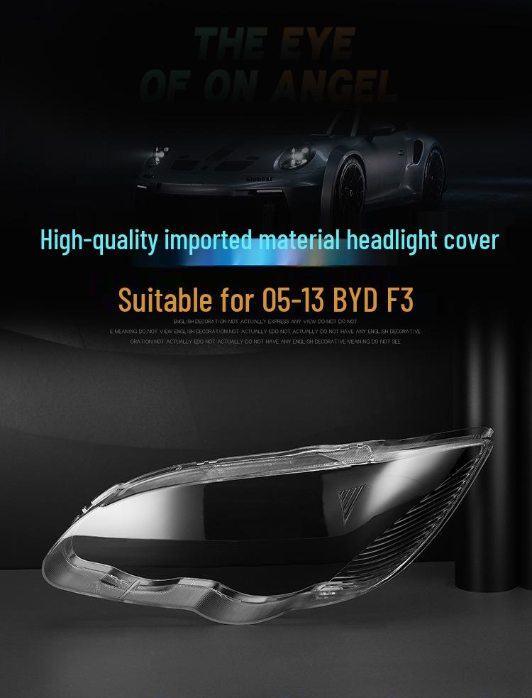Compatible Transparent Headlight Cover for BYD New F3 (2014-2016 Models)