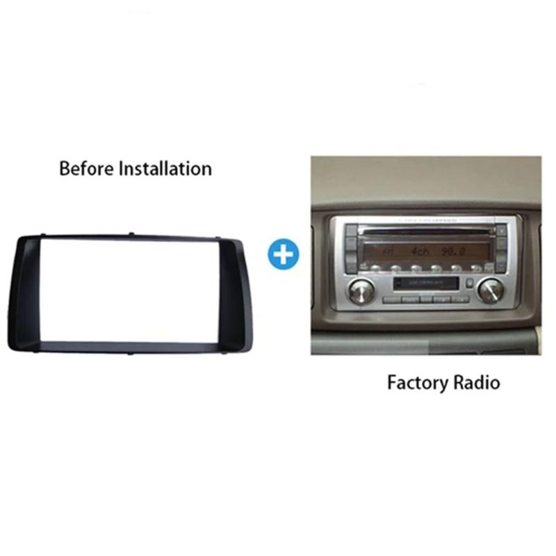 Seamless 2 DIN Plastic Fascia Panel For Aftermarket Car Stereo In 2003 2006 Models