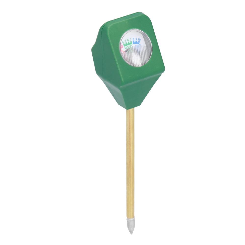 ABS and Metal Soil Moisture Meter Green PH Tester Durable Acidity Alkalinity Test Tool