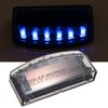 1PC 6 Led Car Alarm Warning Light Solar Powered Car Anti-theft Warning Lights Simulated Dummy Led Car