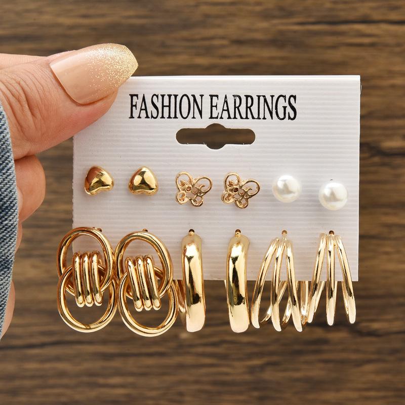 Chic Cross-Border Fashion Earrings for Women: Elegant and Versatile Ear Drops with a Bold, High-End Look