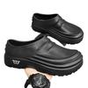 Men's large size sandals fashion casual kitchen work shoes waterproof restaurant chef shoes foot cover comfortable bag head slippers