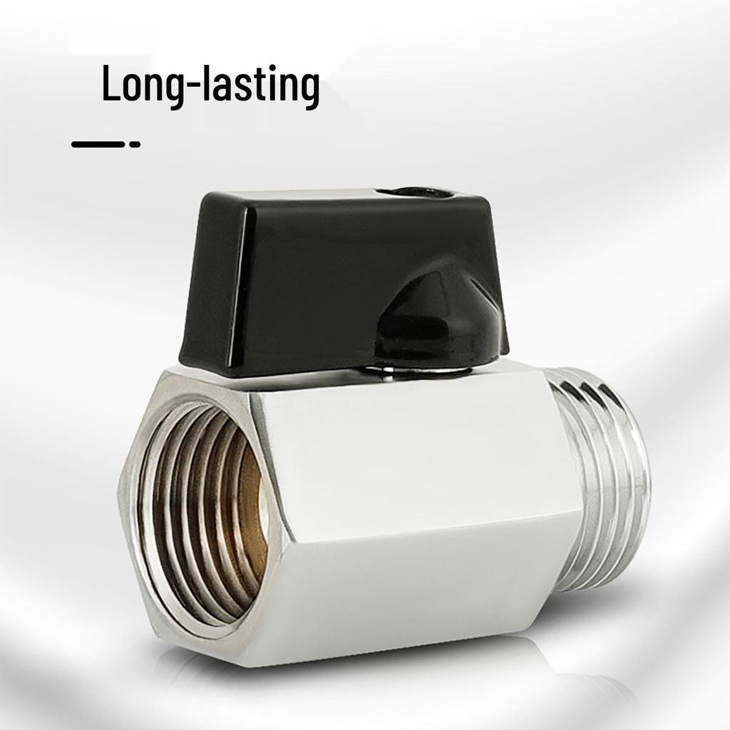1/2 Inch Mini Copper Ball Valve, Internal & External Threads, Pneumatic Switch