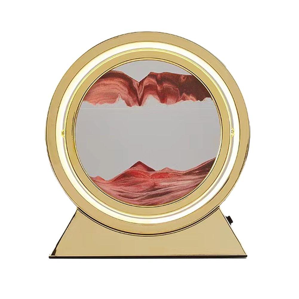 Lampă de Masă Dormitor Nisip Mișcător Pentru Artă Peisaj Nisip de Adâncime Decor Cadouri