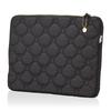 Quilted Flat Pouch with Charm iPad Case PC Case Miffy Black Quilted [Hapitas] Women's B301.