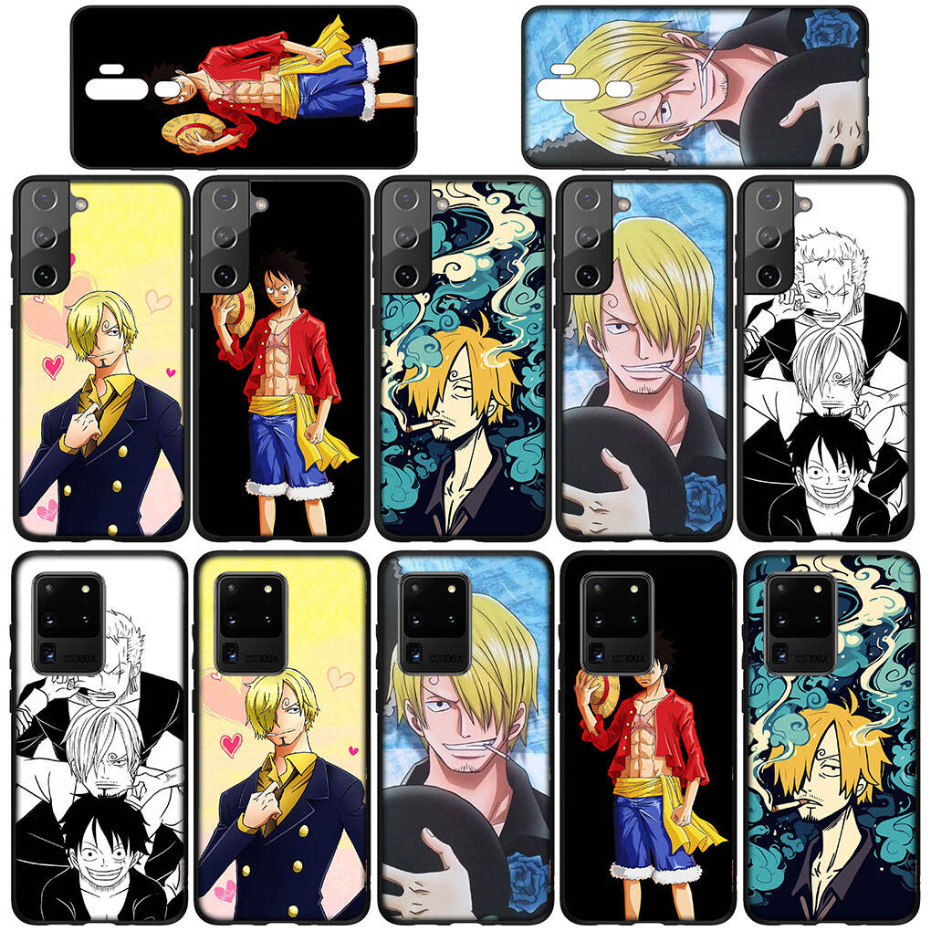 Phone Case for Samsung Galaxy S25 S23 S24 Ultra FE Plus A05 A06 A15 A16 A36 A37 A35 A54 A55 A56 A57 A25 A26 A53 A17 Funda Luffy One Pieces Sanji Cover
