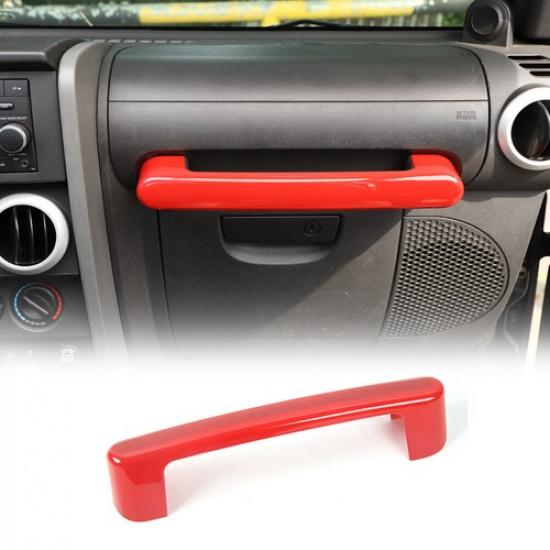 Red Co-pilot Handle Decor Cover Trim for Jeep Wrangler JK 2007-2010 Accessories