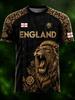 Summer Men's Women's England Game Day Outfit Short Sleeve T-shirt Tops Soccer Fans Soccer Jersey Fans T-shirt Tee
