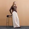 Sancai 2025 Winter High-Waist Wide-Leg Pants