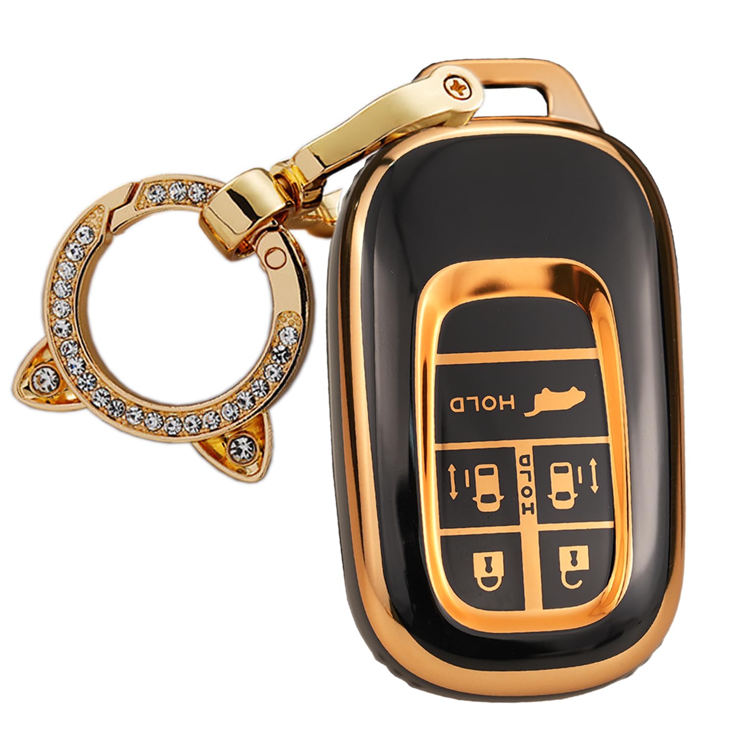 

ONTTO Эксклюзивный чехол для смарт-ключа Honda, Чехол для ключа, Держатель для ключа, Силикон, Подходит для Honda New Stepwagon RP6 7 8 НОВЫЙ Odyssey 2021 Odyssey Elysion 2022 Роскошный