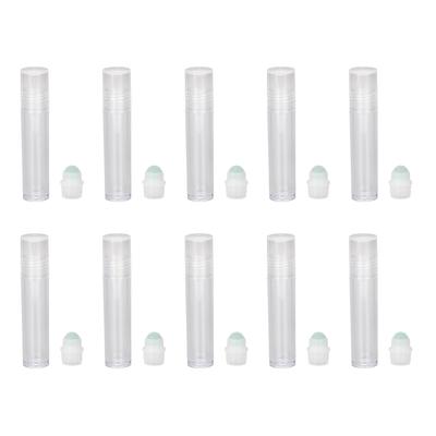 10pcs Flacon Roll-on 7ML Plastique Voyage Portable Vide Rechargeable Parfum Huile Essentielle Roller