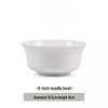 Mo De Lanka Reinweiße Keramik-Nudelschüssel