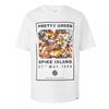 Pretty Green Mens Spike Island Graphic Print T-Shirt