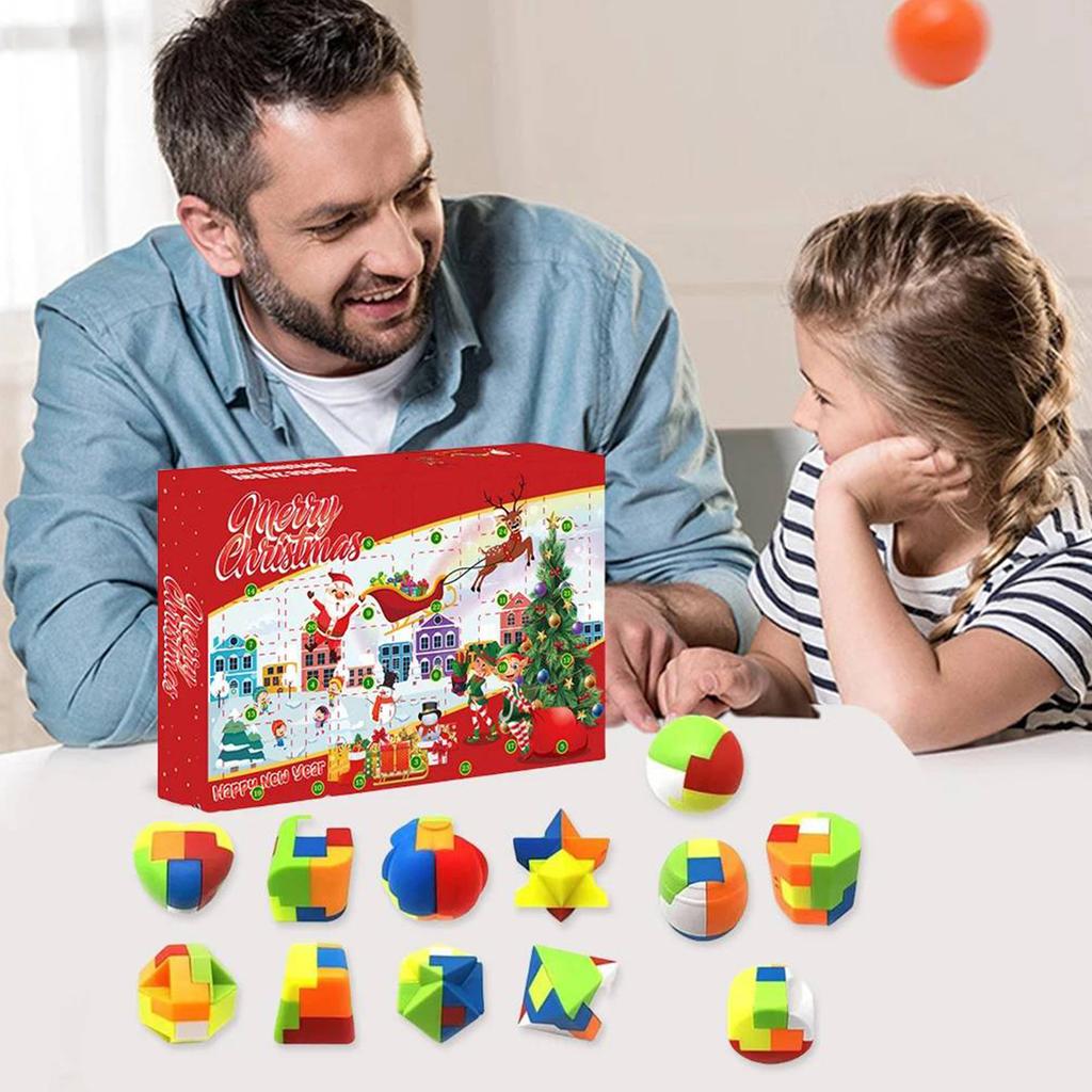 Advent Calendar 2025 Kids Brain Teaser Puzzles Christmas Advent Calendar Holiday Countdown Calendar for Boys Girls Teens Adults