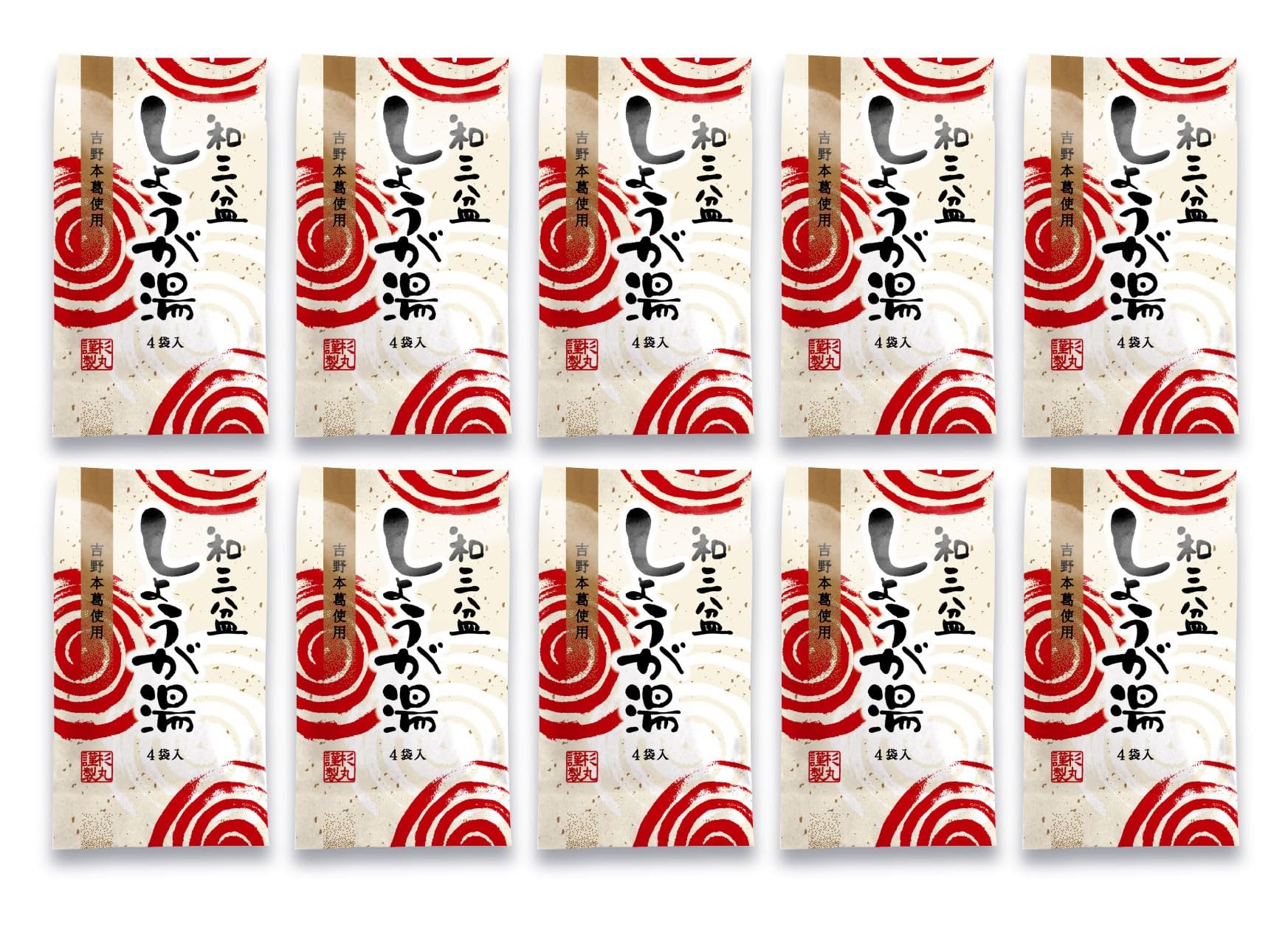 Sugimaru Bussan Wasanbon Ginger Tea 100g x 4 x 10 packs (25g packs)