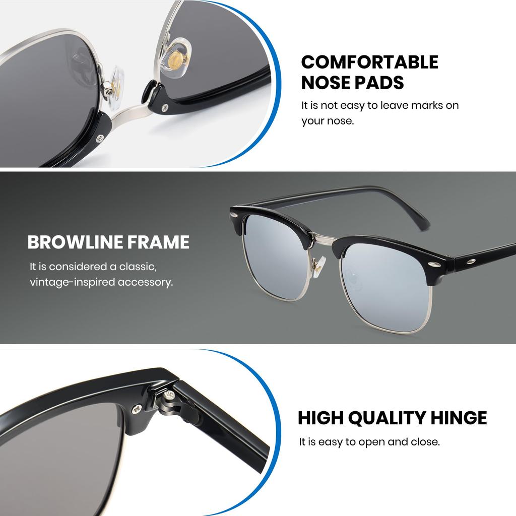 Sunglasses for Women and Polarized UV Face Slimming Suitable for and Outdoor Stylish P1152S64 [Cyxus] Men, Lenses, Protection, Effect, Fishing,