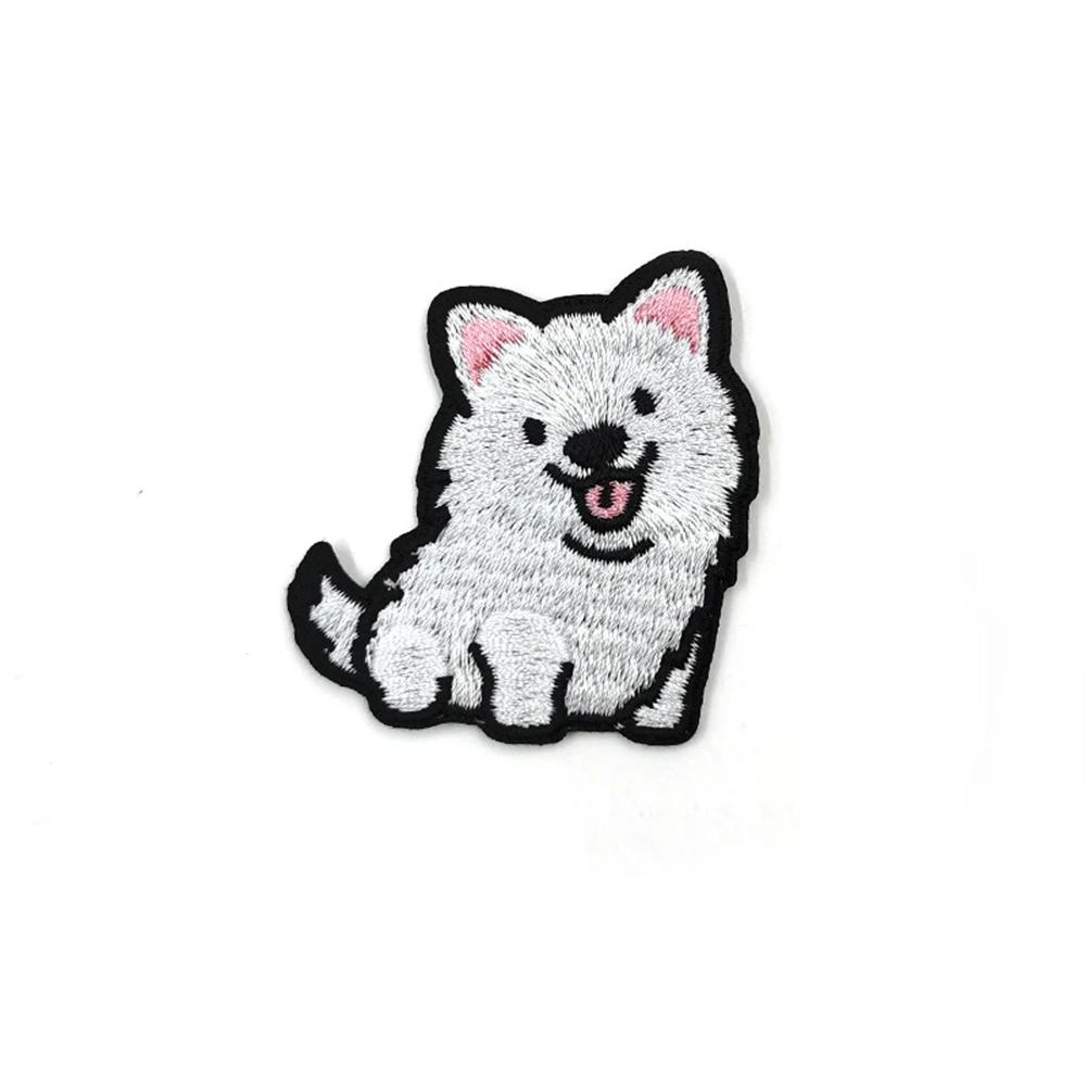 Aufnäher Tier Corgi Dackel Corgi Abzeichen Aufbügler für Kleidung Aufnäher Kleidung Stickerei Nähen Stoff Hundemuster Applikationen